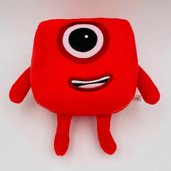 Numberblocks Tecknad Plyschdocka 1-10 Nummer Barn Mjuk Pedagogisk Leksak Gåva Three