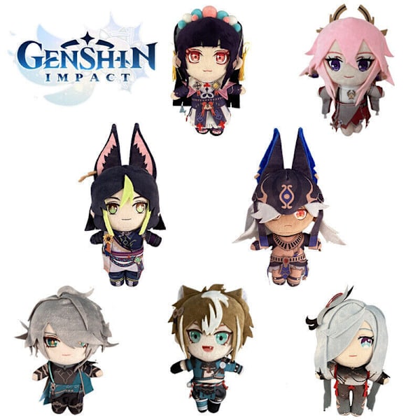 Genshin Impact Yae Miko Yun Plyschleksak AlHaitham Tighnari Cyno Docka Barnpresent Yun Jin