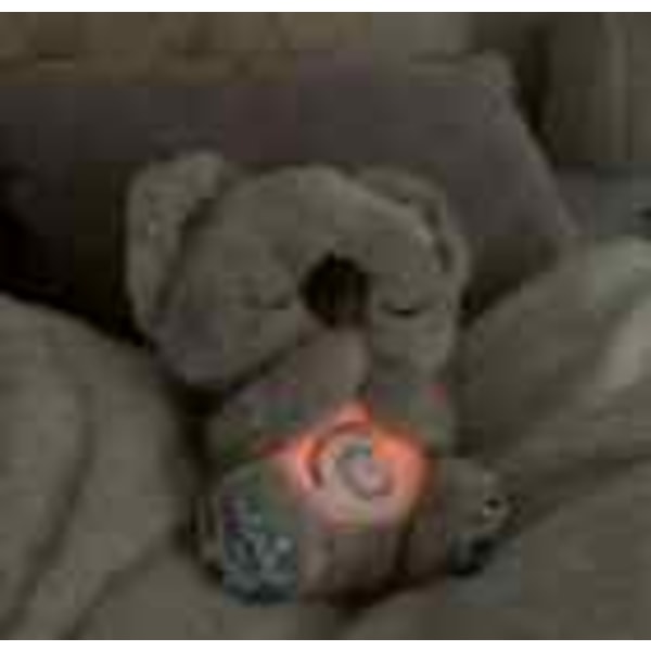 Söt lättnad koala andas glödande baby sovmusik docka mjuk plyschleksak