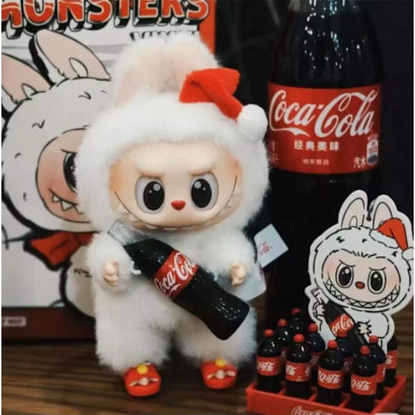 Ny* Labubu The Monsters Coca-Cola Serie Plysch Figur Leksak Present Tre typer C