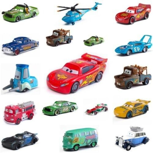 Disney Pixar Bilar Blixten McQueen 1:55 Diecast Modellbil Leksak Julklapp Pojke Doc Hudson