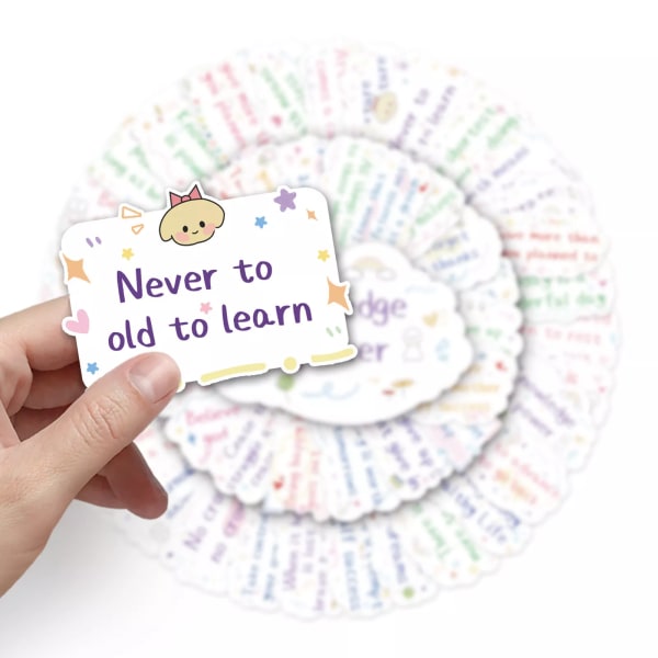 50st Inspirerande Motiverande Ord Självhjälp Healing Quoutes Fraser Stickers