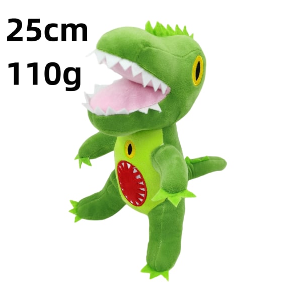 Roligt spel Fyllda plyschdockor för leksakspresenter Green Dinosaur