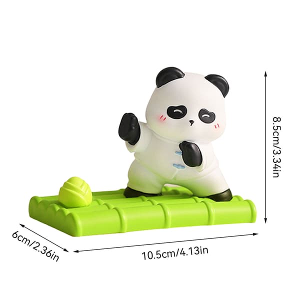 Söt Panda Universell Bordsställ för Telefon och Surfplatta Hållare Resin Panda Dekor A