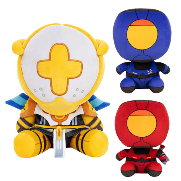 Ultrakill Gabriel Plysch Spelfigur Robotdocka Gosig Robotfigur Plyschdocka red