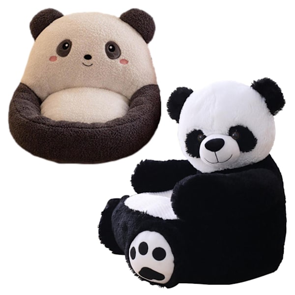 Panda Plyschfåtölj för Barn Barn Stoppad Sittande Panda Fåtölj Soffa Small Panda