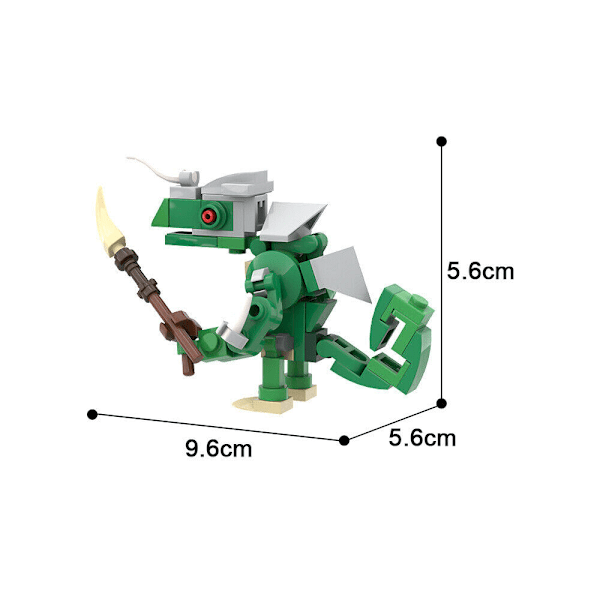Zelda Breath of the Wild 2\" Lizalfos Byggkloss Set Kreativa Monsterklossar