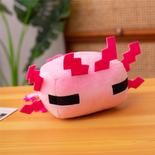 Minecraft Plyschleksak Mjuk Fylld Docka 25cm Rosa Salamander Barnpresent