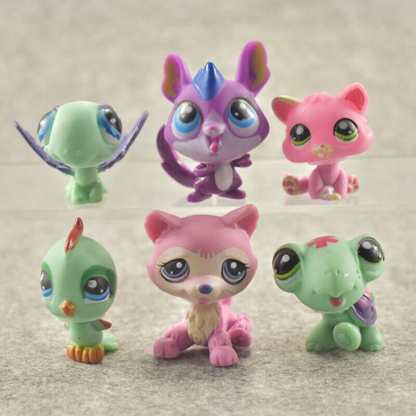 24st Littlest Pet Shop Enormt parti Husdjur LPS Hundar Katter Monkey Bear Lions Toy