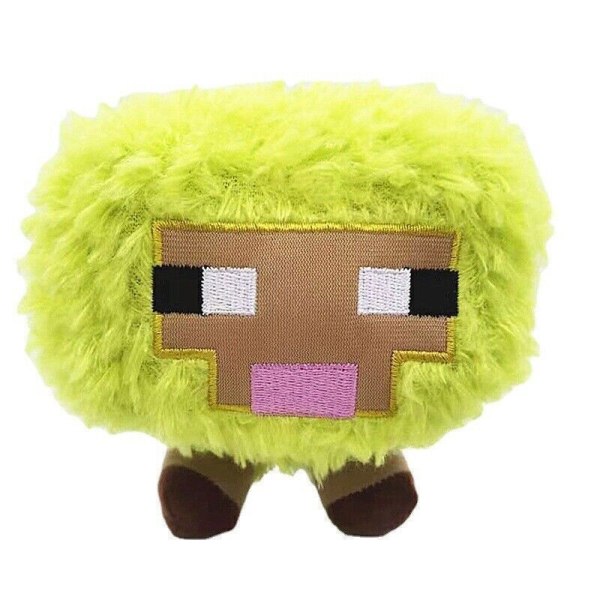 MINECRAFT Creeper Enderman Fyllning Plyschleksaker Julklappar My World Överdimensionerad docka 17cm Sheep