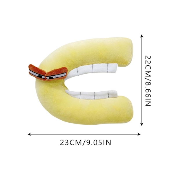 Barn Alfabet Lore Men är Plyschleksaker Gosedjur Plyschdocka Presenter Figurer U mjuk Key Chain