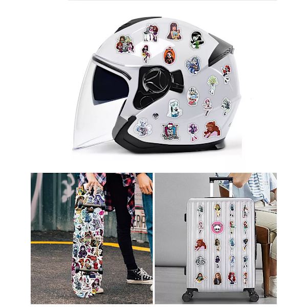 50 st New Monster High Fashion Doll Stickers Graffiti Hydro Flask Iphone Laptop