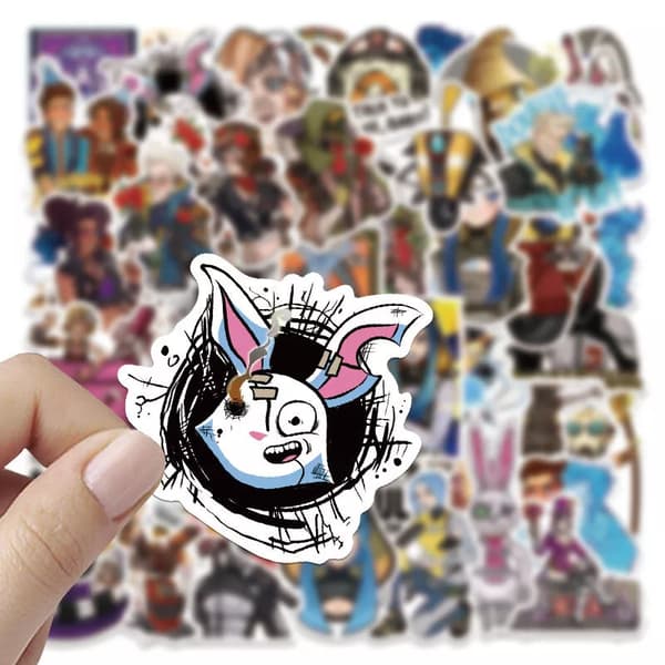 50 klassiska Borderlands Game Character Stickers New Tales PS5 XBox Decal Graffiti