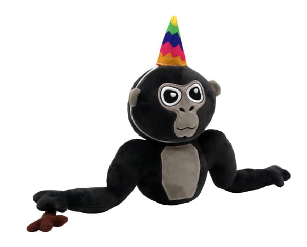 28 cm grå gorilla (ett set med 2 hattar + trädgrenar) plyschgorilla mjuk leksak