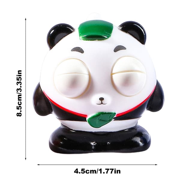 Ögonpoppande Djur Klämleksak i Gummi - Stressreducerare panda