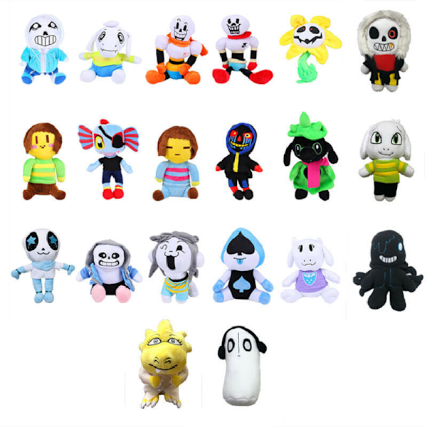 Deltarune Undertale Lancer Ralsei Asriel Plysch Figur Leksak Mjuk Fylld Docka Gåva Clothes Zombie 20cm
