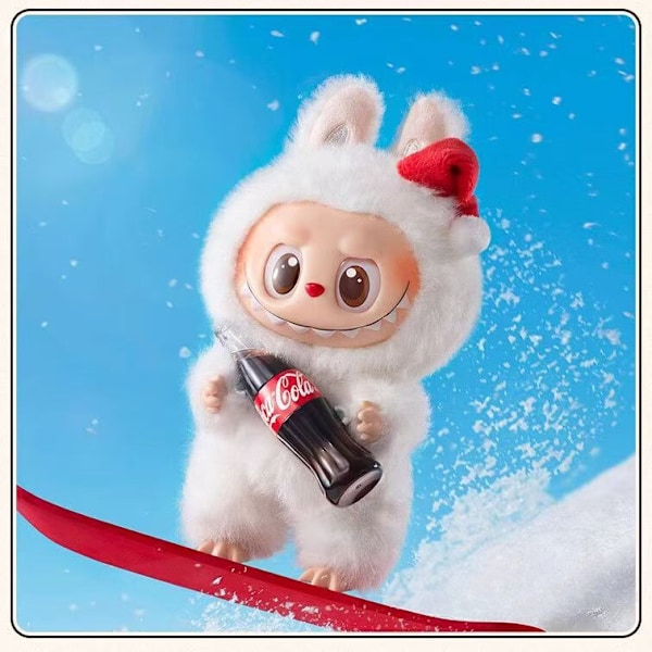 Labubu The Monsters POPMART Coca-Cola Plyschleksak (1 Blind Box) Figur Barnpresent