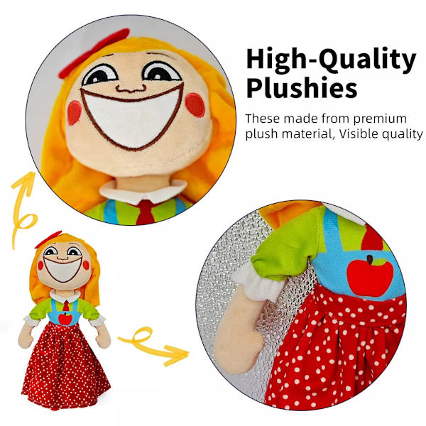 Nya Nap Monster Plysch, Smiling plysch Critters Miss Delight, Stuffed Pillow Doll