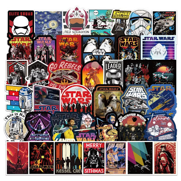 100 st Star Wars Jedi Mandalorian Yoda R2D2 Famous Quoutes Stickers Hydro Flask