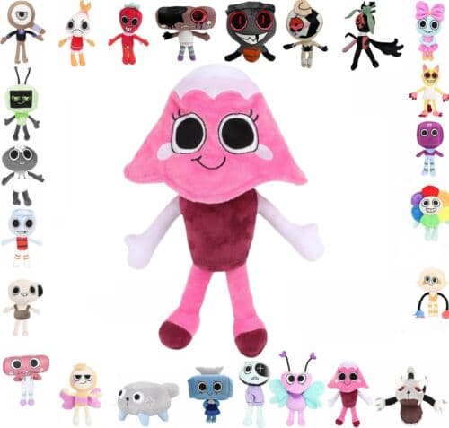 Dandy s World Scraps Goob Spel Plysch Anime Figur Docka Tecknad Leksak Fluffig Gåva Dandy