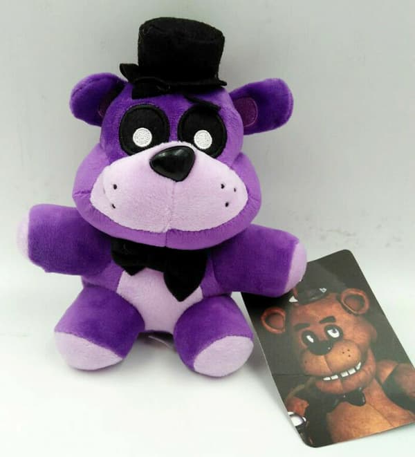 2 st FNAF Five Nights at Freddy's LILA Skuggbjörn Plyschdocka Mjuka Leksaker Present