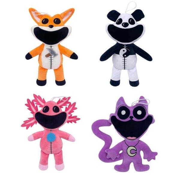Smiling Critters Plyschleksak CatNap DogDay Mjukdocka Fylld docka Leksak Barnpresent A