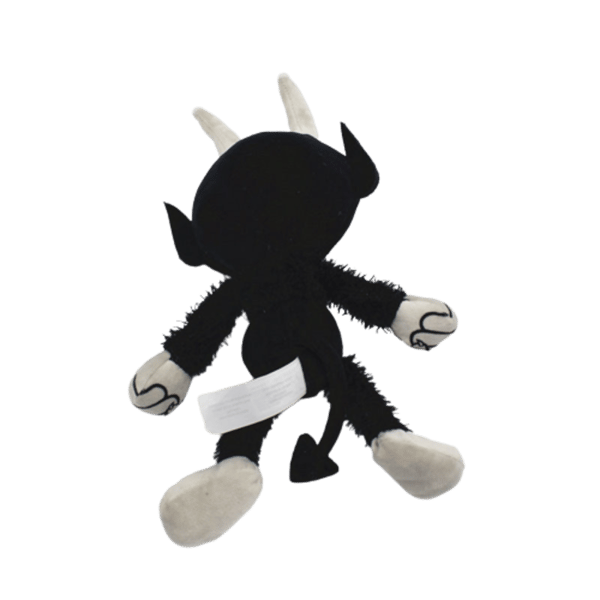 Ljusa färgglada Cuphead Mugman Devil Boss Plyschleksak Gosedjur docka för barn