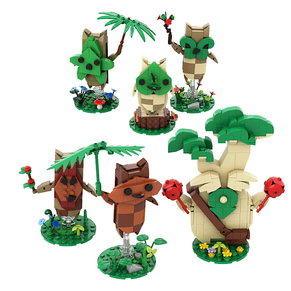 MOC Legend of Zelda Koroks Karaktär Byggklossar Spelfans Samlarobjekt Gåvor 115PCS