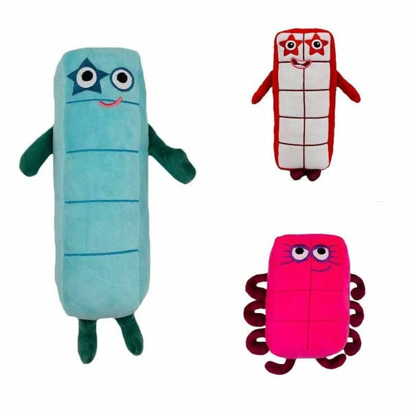 Numberblocks Tecknad Plyschdocka 1-10 Nummer Barn Mjuk Pedagogisk Leksak Gåva Five