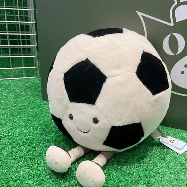 Jellycat Fotboll Gosedjur Amuseables Fluffy Samlarobjekt Sport 21CM mjuk
