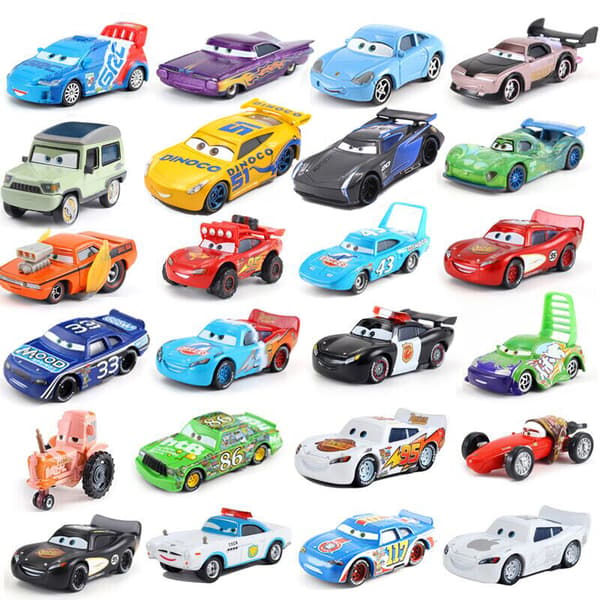 Disney Pixar Bilar Och Plan Lot Blixten 1:55 Diecast Modell Leksaker Gåva Lös Bil McQueen 1