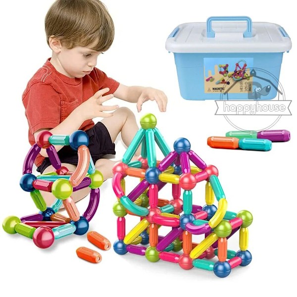Magnetiska Byggklossar Set Leksaker för Barn Magnetstav Byggklossar 42pc without box