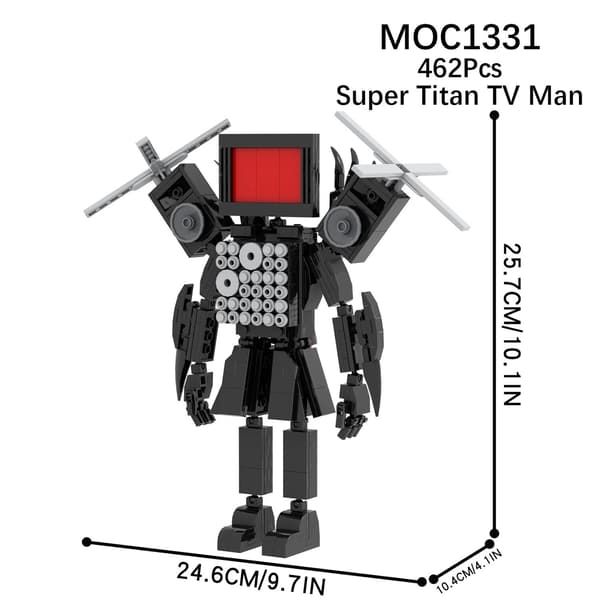 Mini Kameraman Modell Byggklossar Set för Skibidi Toalett MOC Klossar Leksaker Kit MOC1319