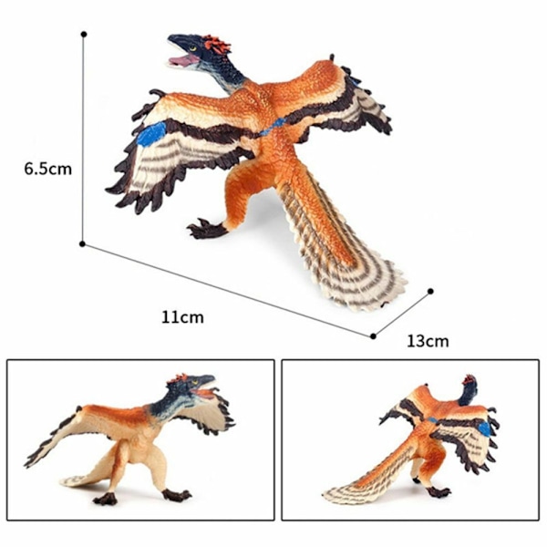 Dinosaurie Dinosauriefigurer Leksaker Archeopteryx Modell Carnotaurus Pterosauriedocka