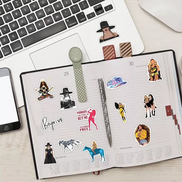 50X Beyonce Renaissance Stickers Citat Notebook Phone Laptop Skateboard Grafitti