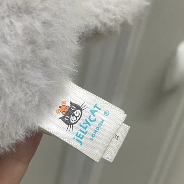 Jellycat Kitten Caboodle Ljusgrå Plyschleksak NWT Gosig Samlarobjekt Present mjuk