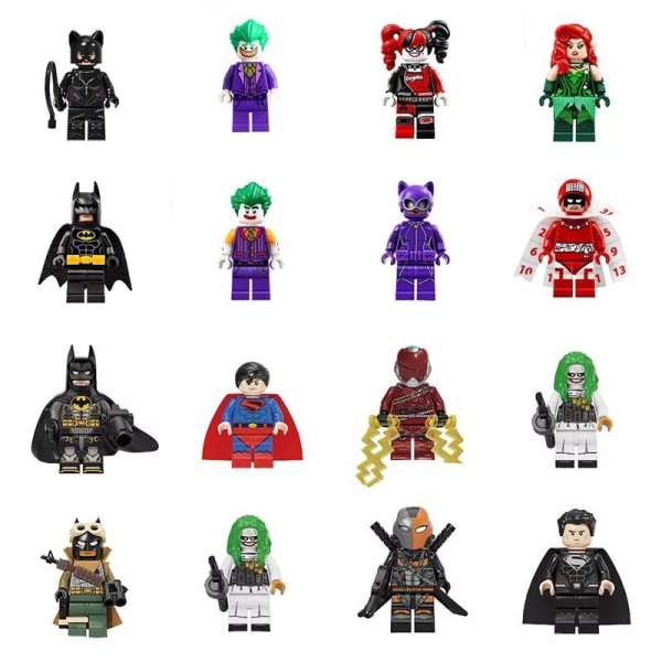 Batman Joker Byggstenar Minifigur Klossar Actionfigurer Leksaker Pedagogiska Calender People