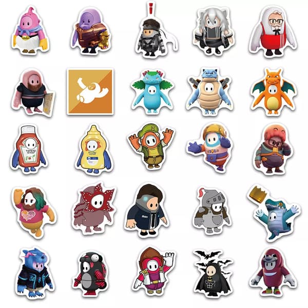 50 st Ny höst killar ultimata knockout Steam Game Stickers PC Laptop PS5 NS Xbox