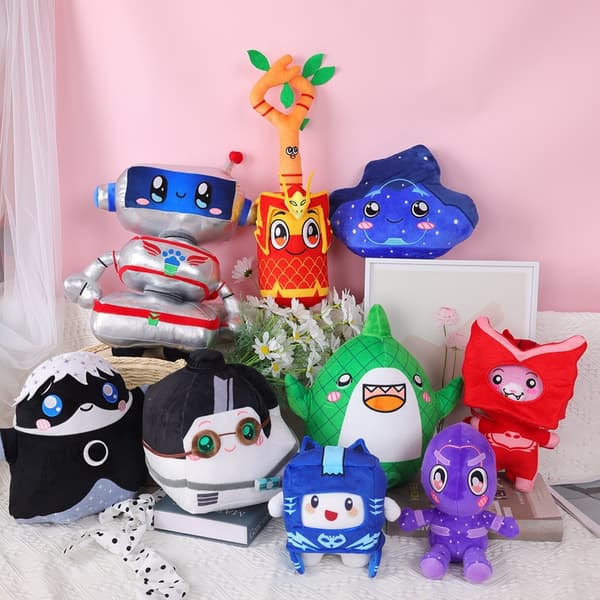 Lankybox X Pj Masker Plyschleksak Söt Boxy Foxy stoppade dockor Heminredning Barnpresent Tree