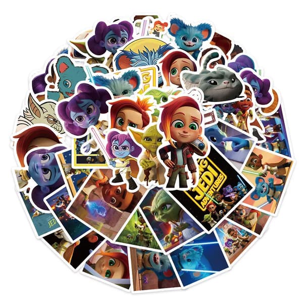 50X Star Wars Young Jedi Adventures TV ids Tonåringar Scrapbook Graffiti Stickers