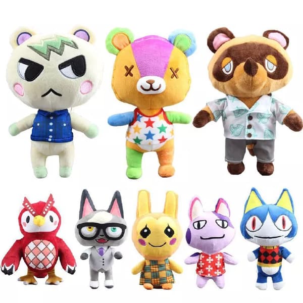 Animal Crossing 30 cm/11,8 tum plyschleksakssömmar Bob Marshal Dolls fyllda Celeste Stitches
