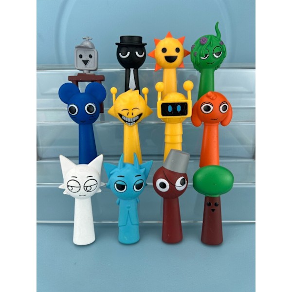 80 st Sprunki Rhythm Box Spel Action Leksak Spelfigurer Leksaksfigur Present 12PCS/Set E