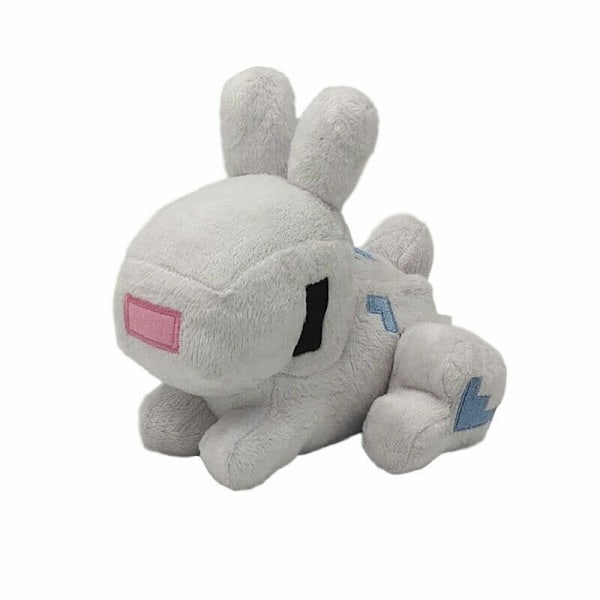 Minecraft MC Djur Kudde Plyschdocka Fylld Spel Mjuk Leksak för Barn Vuxen Gåva 16cm World White Rabbit