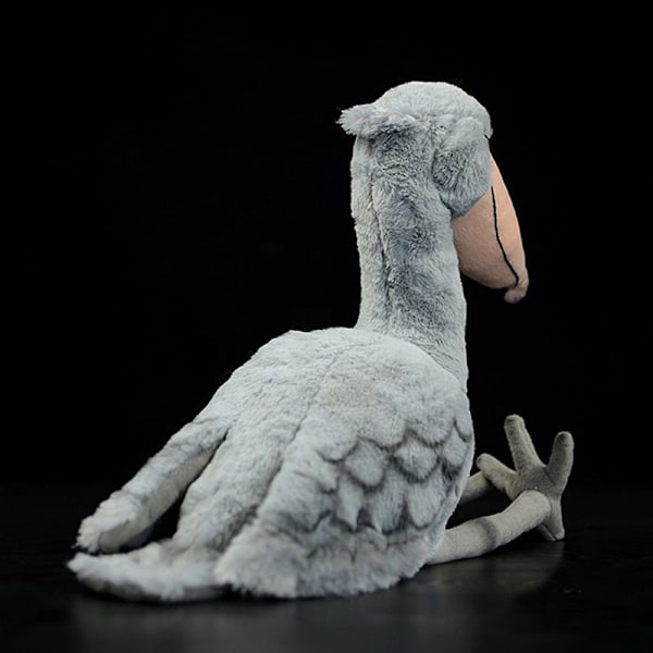 32cm Livslevande Träskonäbb Plyschleksak Valhuvud Stork Docka Födelsedag Julklapp mjuk