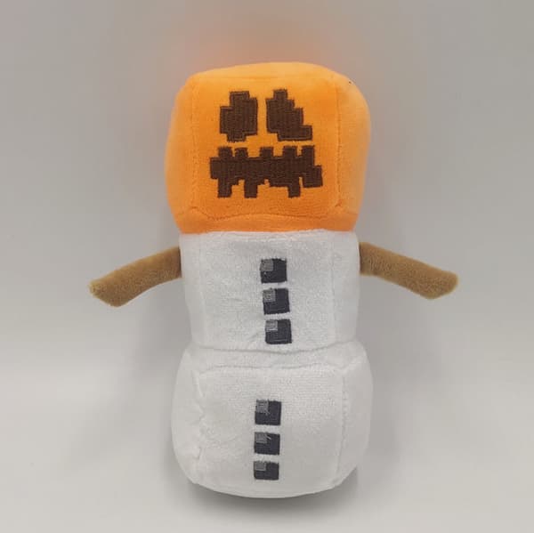 Tecknad Minecraft Djur Plyschleksaker Mjuka Gosedjur Barnpresent 18cm Snögolem