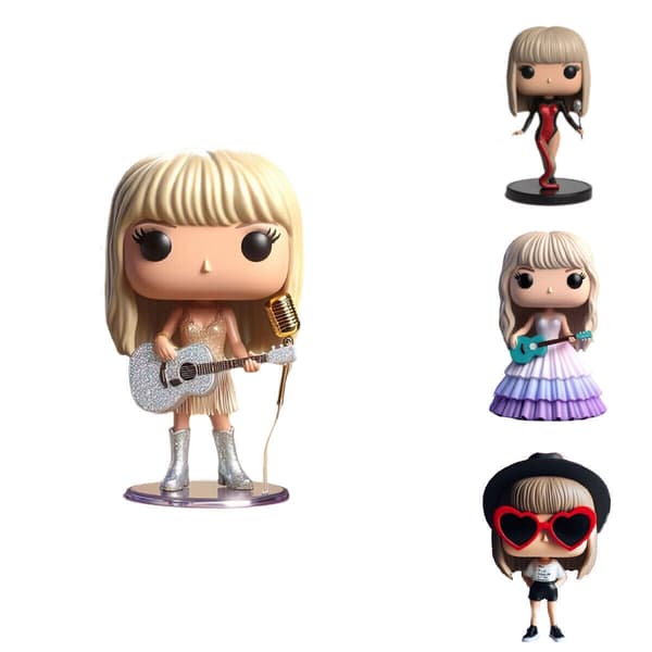 NY Taylor Swift Era’s Tour Mikrofonstativ Figurer Modell Docka Resin Action Docka Gåva* Style 7