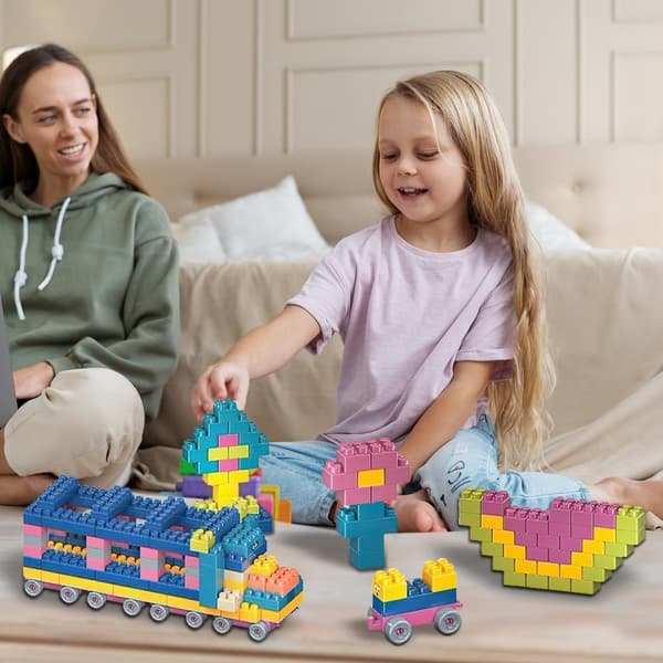 150 st Byggklossar Set För Barn DIY Kreativa Klossar Pedagogiska ··~