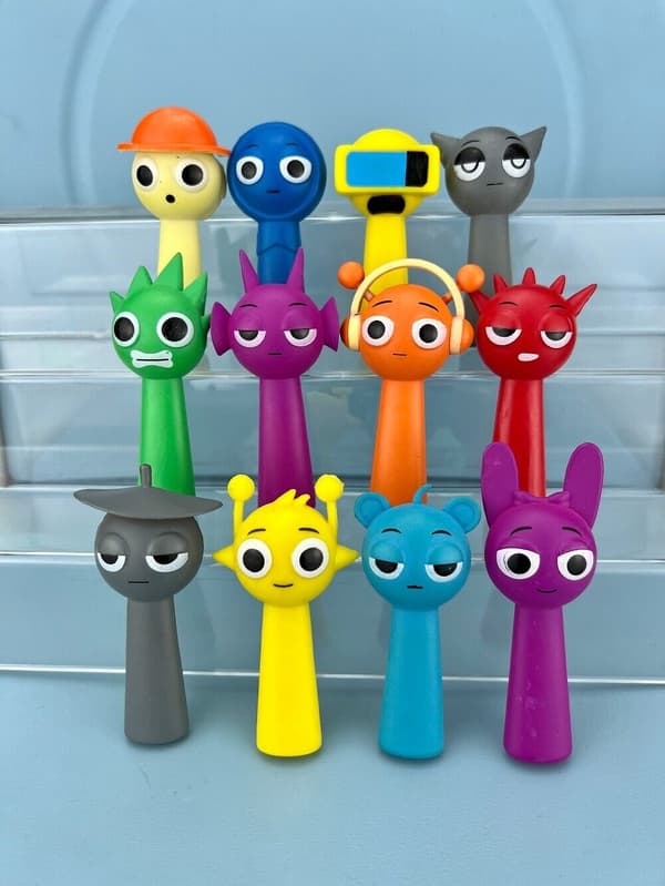 80 st Sprunki Rhythm Box Spel Action Leksak Spelfigurer Leksaksfigur Present 12PCS/Set F