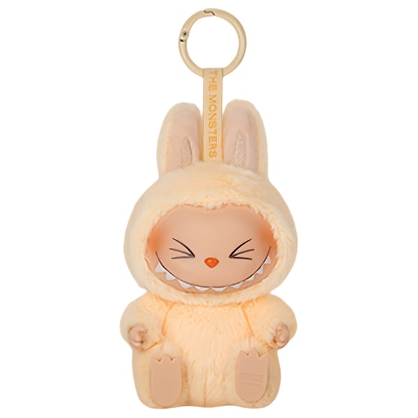 LABUBU The Monsters Etciting Macaron Plyschdockor Nyckelring Leksak Blind BoX Gåvor L