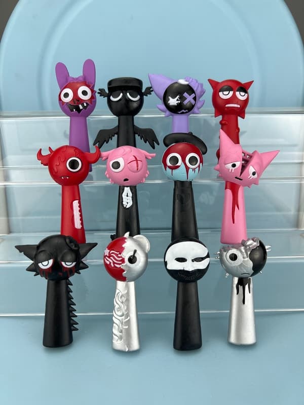 80 st Sprunki Rhythm Box Spel Action Leksak Spelfigurer Leksaksfigur Present 12PCS/Set F